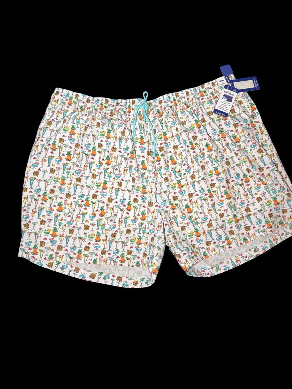 NWT Caribbean WaveRider Men’s Cocktail Print Swim Trunks
